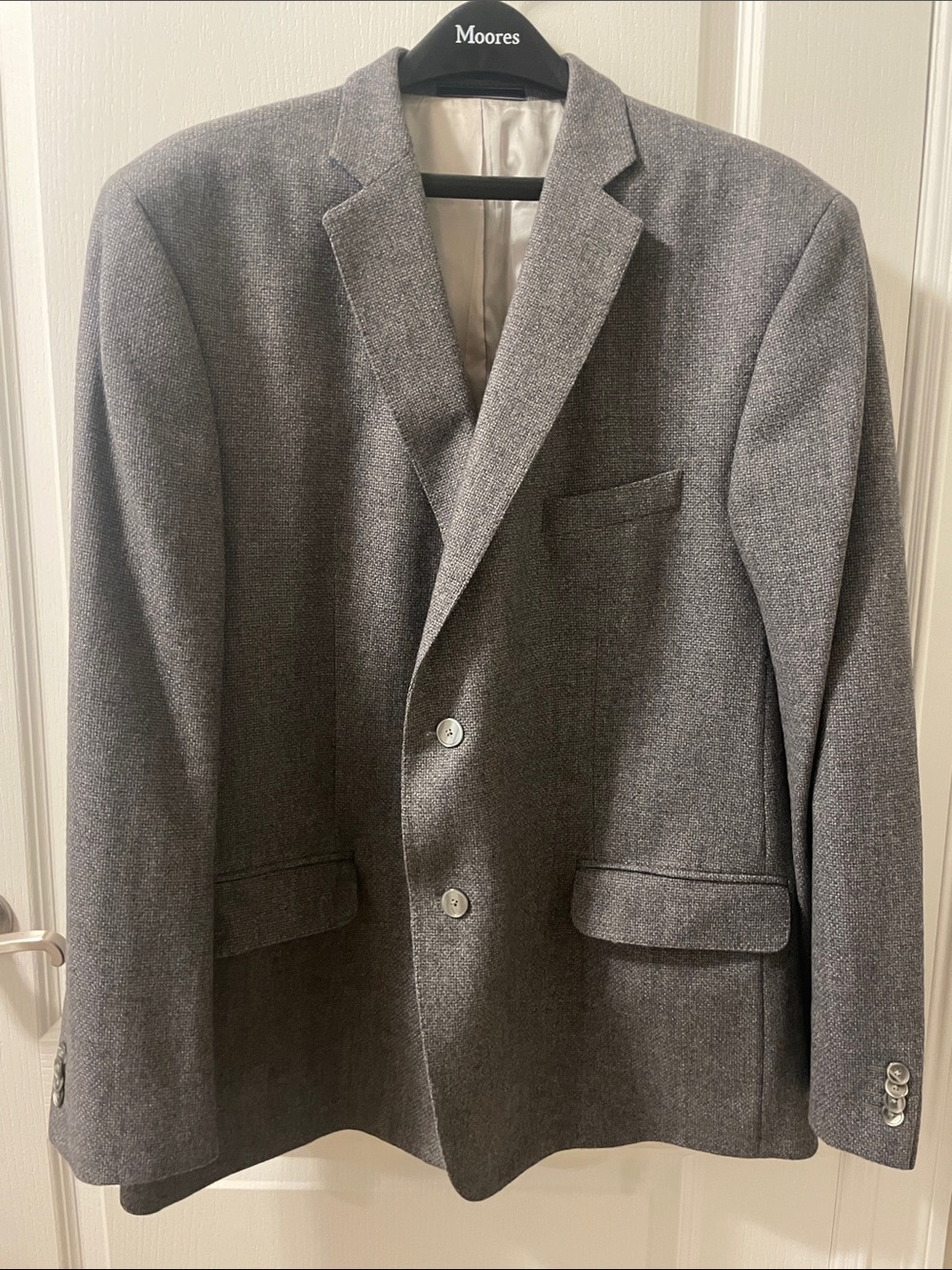 Gray Men's Two-Button Blazer